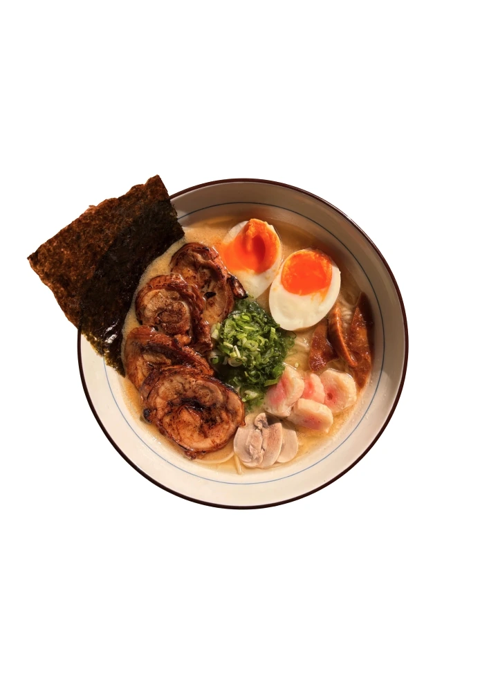 A ramen bowl at Green Neko in Safdarjung Enclave